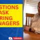 Questions to Ask Hiring Managers